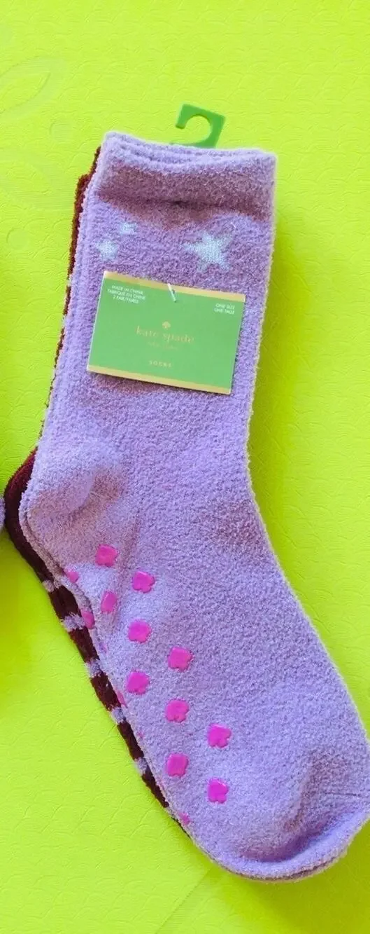 NWT❤️Kate Spade womens cozy 2 pairs a set socks